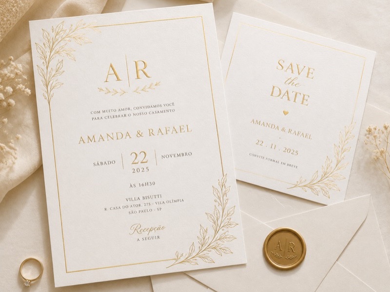 Convite e save the date